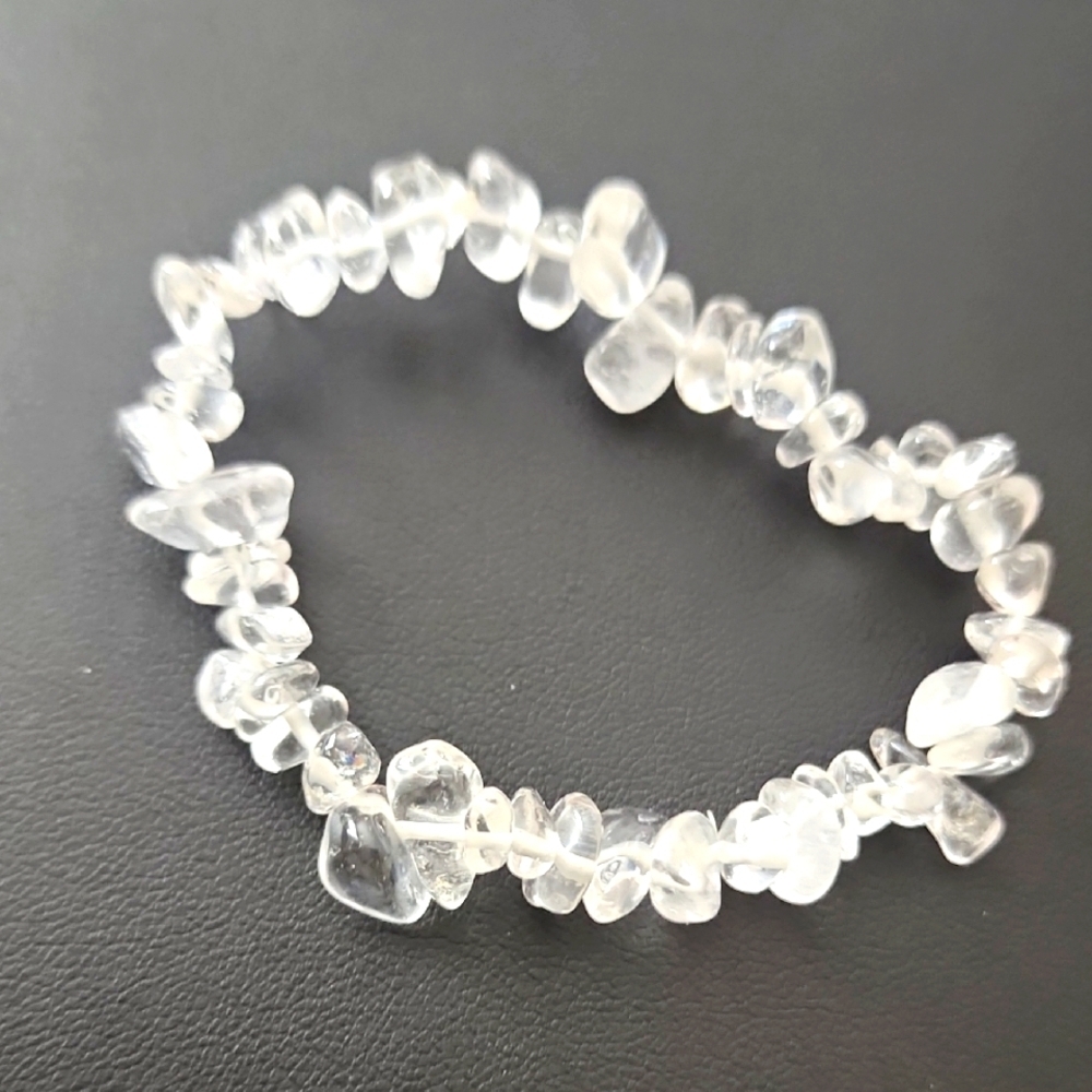 Clear CRYSTAL chip BRACELET